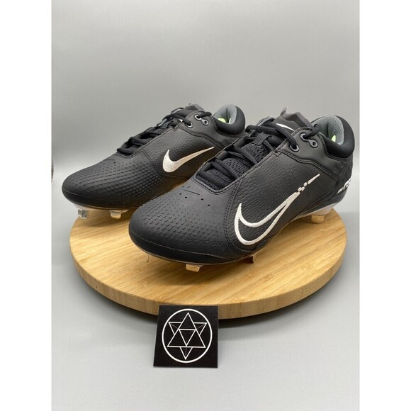 Nike Softball Cleats Womens 12 Hyperdiamond 4 Elite Black White Shoe CZ5917-005 - Picture 6 of 16